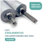 Laminador Elétrico Industrial de Massa 28 cm Branco 220V Anodilar