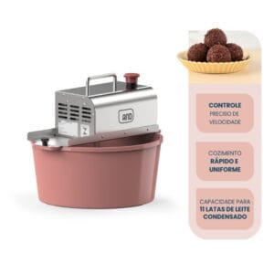 Panela Misturadeira de Brigadeiro 10L Rosa Bivolt Anodilar