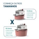 Panela Misturadeira de Brigadeiro 7L Rosa Bivolt Anodilar