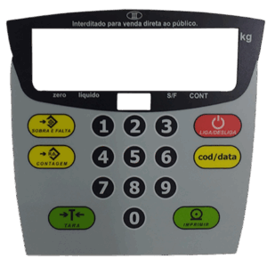 Teclado Balança IDM Lcd 16 Teclas UPX Solution